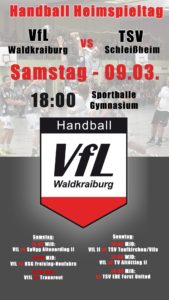 Vorbericht VfL Waldkraiburg Handball, Spieltag 09./10. März 2024